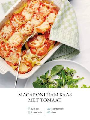Macaroni with ham and cheese