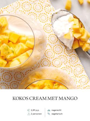 Coconut Creams with Mango